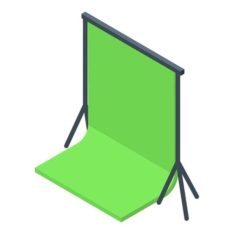 Premium Vector Studio Green Wall Icon Isometric Vector Camera Media Host