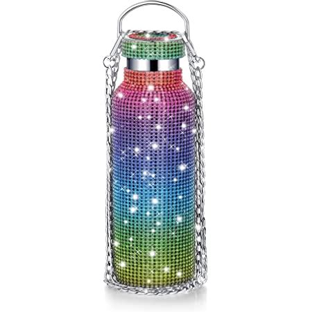 Amazon 12 Pack Diamond Water Bottle With Chain 17 Oz Bling