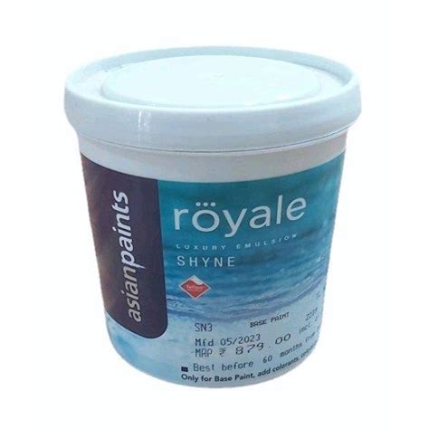 Asian Paints Royale Shyne Luxury Emulsion Paint 1 Ltr At Rs 580 Litre