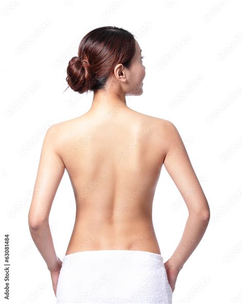 Beautiful Woman Back View Stock Photo Adobe Stock