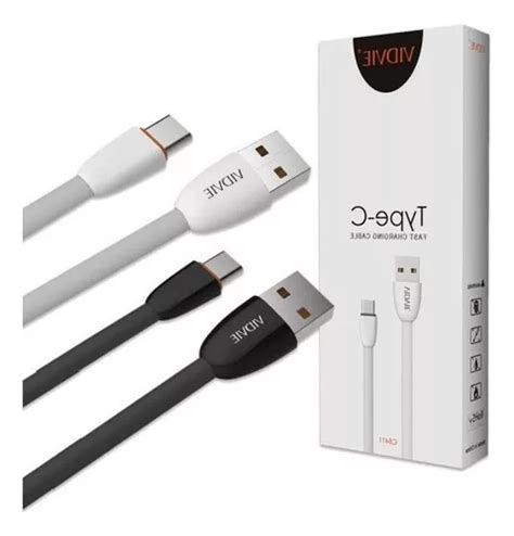 Cable Carga Rapida Datos Vidvie 1m Micro Usb Tipo C Android MercadoLibre