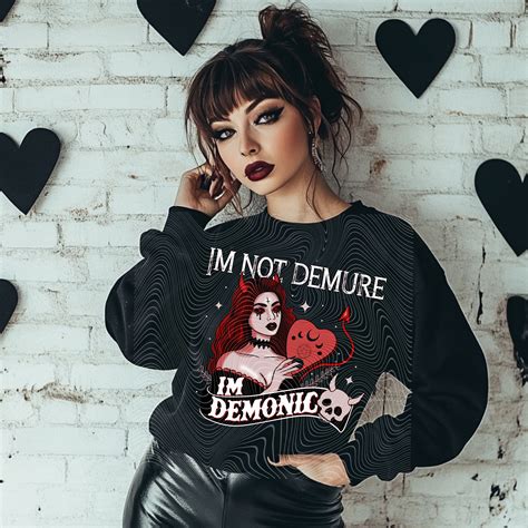 Im Not Demure Red Png File Spooky Squad Digitals