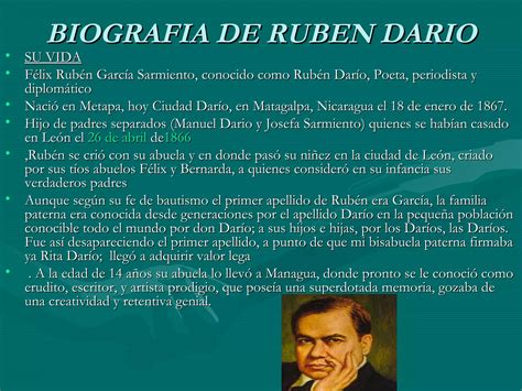 Biografia de Ruben Dario | PPT