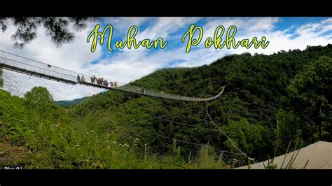 Waterfall Near Kathmandu Muhan Pokhari Suspension Bridge Youtube