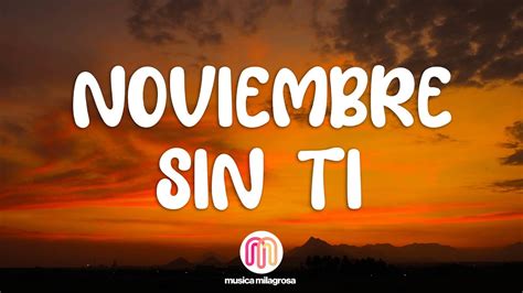 Reik Noviembre Sin Ti Letra Lyrics YouTube