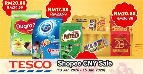 Tesco Cny Sale Promotion On Shopee 13 Jan 2020 15 Jan 2020