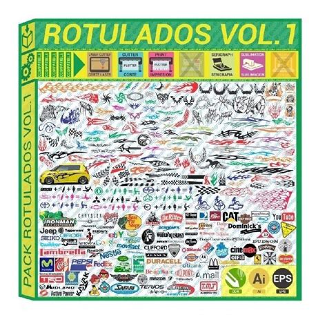 Rotulados Vehiculos Pack Vectores Para Plotter Corte Autos