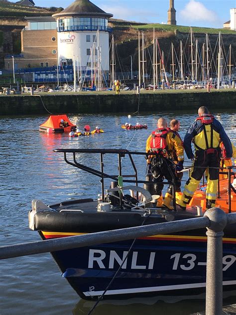 Joint Exercise For Lifeboat Crews Rnli