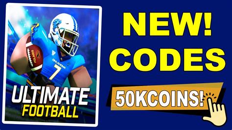 New All Working Codes For Ultimate Football Ultimate Football