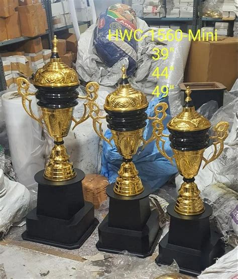 Plastic Fibre Golden Trophy And Awards For Schools Institutions And