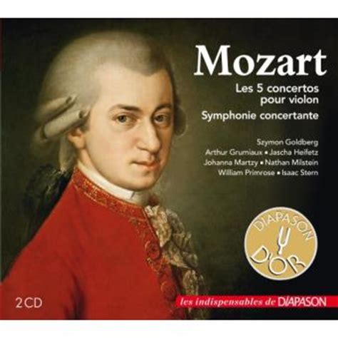 Mozart Les Concertos Pour Violon Symphonie Concertante Wolfgang