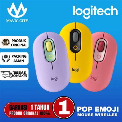 Jual Logitech Pop Mouse Wireless Bluetooth Mouse With Customizable