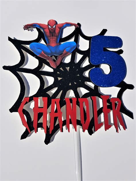 Spider man cake topper/miles morales cake topper/ spider man | Etsy