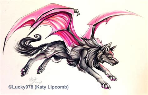 Winged Wolf Tattoo by Lucky978 on DeviantArt