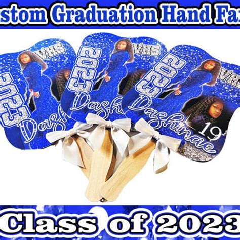 Custom Hand Held Graduation Fans Make Your Own Hand Held Graduation Fans