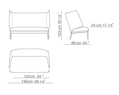 Hug Love Seat High Back Sofa Hug Collection By Arflex Design Claesson