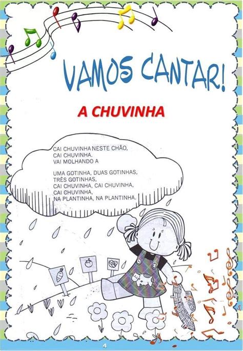 Educação Infantil Livro de cantigas populares para imprimir Espaço