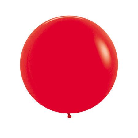 Balon 24 Sempertex Solid 1 Szt Red Red 015 IMPREZY I URODZINY