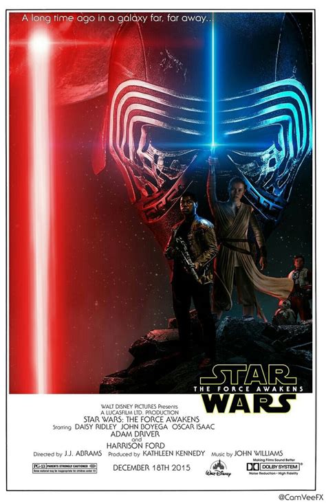 Star Wars The Force Awakens Poster Star Wars Movies Posters Star