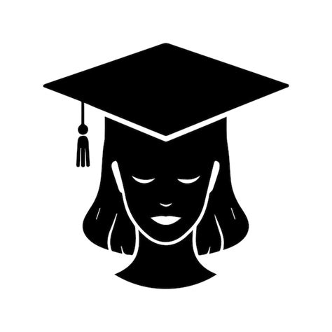 Premium Vector | Graduation cap silhouette set