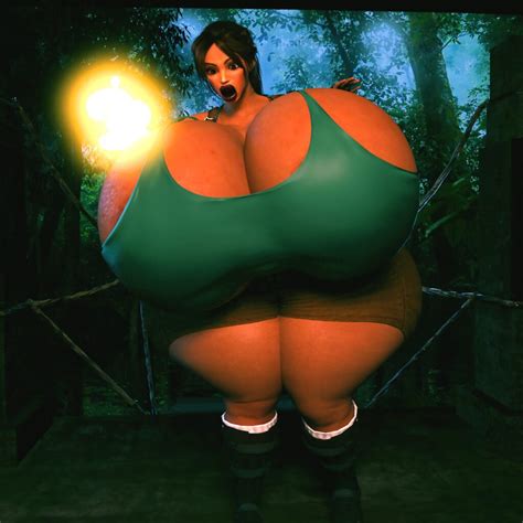 Tomb Raider Hentai Art Thick Lips Large Hips Hips Breasts Big