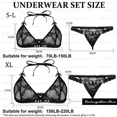 Custom Lingerie Set Custom Bra Panty Letters Thong Custom Lingerie Set Personalisedname Thong