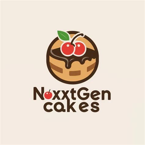 Logo Design For Nextgen Cakes Minimalistic Cake Design With Clear
