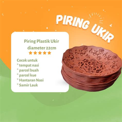 Jual Harga Untuk 1 Lusin Piring Plastik Ukir Piring Tebal Murah