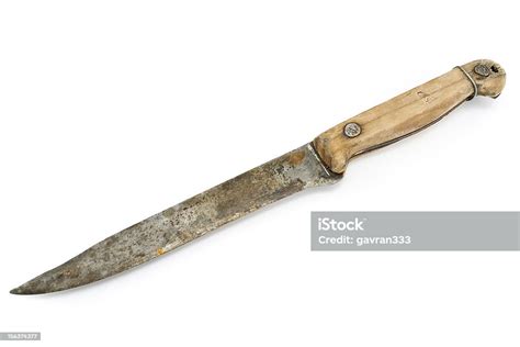 Old Rusty Knife With Wooden Handle Stock Photo Download Image Now