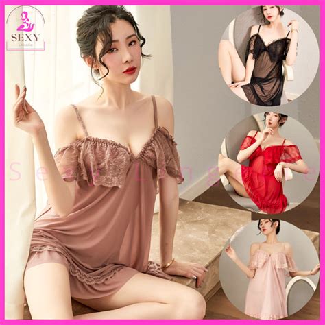 Lingerie Sexy Seksi Sabrina Style All Size Transparant Jumbo Baju Tidur