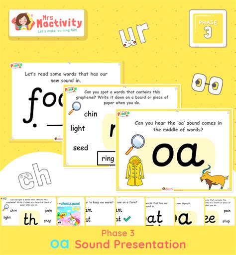 Phase 3 Phonics Lesson Presentation Oa Sound Phase 3 Phonics Resources