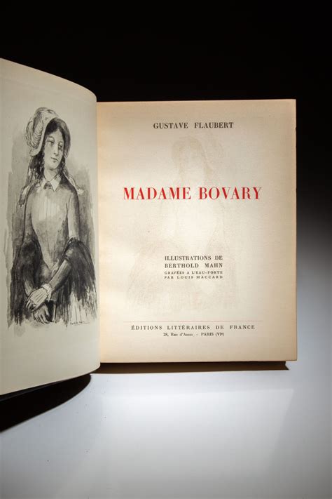 Madame Bovary Illustrations De Berthold Mahn By Flaubert Gustave