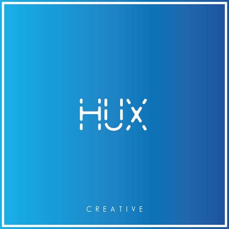 Hux Premium Vector Ltimo Dise O De Logotipo Creative Logo Vector