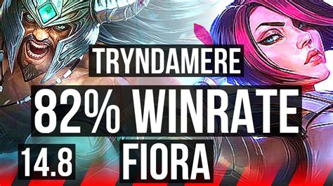 TRYNDAMERE Vs FIORA TOP 82 Winrate 8 2 9 NA Grandmaster 14 8