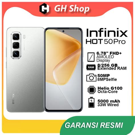 Promo Infinix Hot Pro Gb Garansi Resmi Helio G Amoled Fhd Hz Display