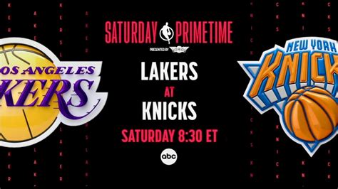 NBA Saturday Primetime On ABC Promo Lakers VS Knicks YouTube