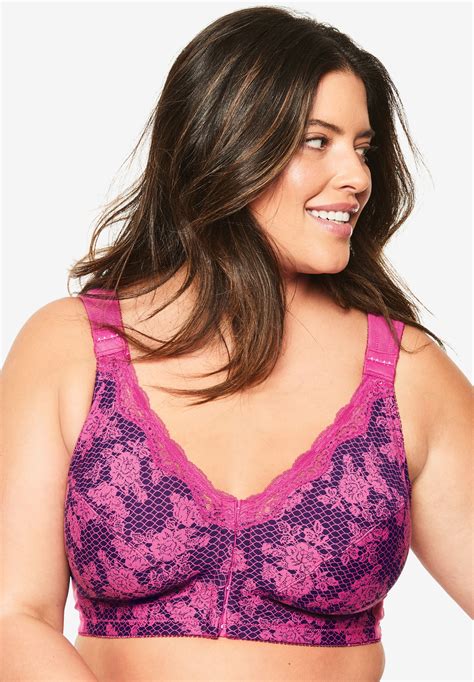 Front Close Cotton Wireless Posture Bra By Comfort Choice® Plus Size