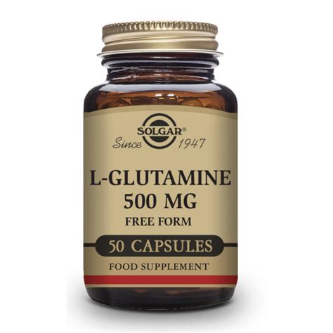 Solgar L Glutamina 500 Mg 50 Cápsulas Vegetales