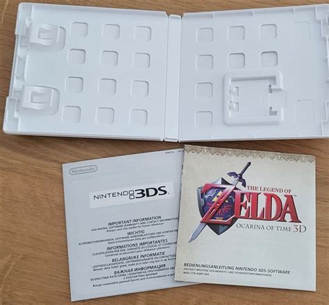 Ds Zelda Ocarina Of Time Nur H Lle Ohne Spiel Kaufen Auf Ricardo