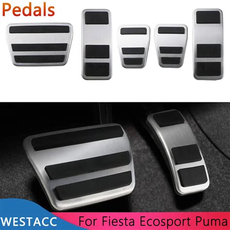 Stainless Steel Car Pedals For Ford Ecosport 2012 2023 Fiesta MK8 2013