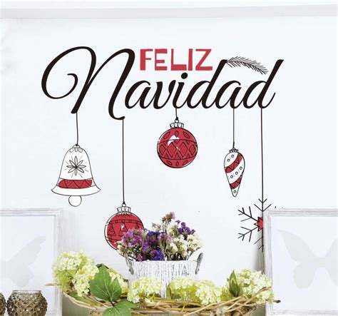 Vinilo Frase Feliz Navidad Tenvinilo