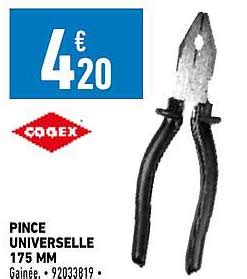 Promo Pince Universelle Mm Cogex Chez Brico Cash Icatalogue Fr