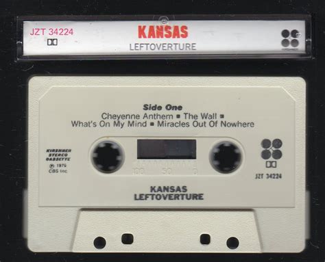 Kansas Leftoverture 1976 Cassette Tape