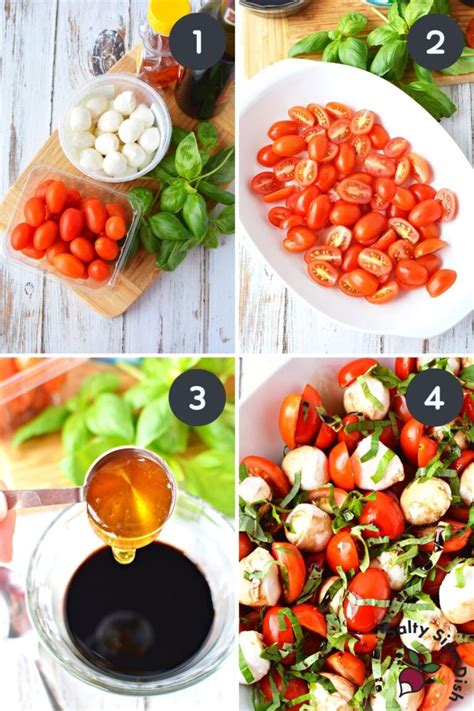 Cherry Tomato Caprese Salad Recipe With Mozzarella Pearls Salty Side Dish