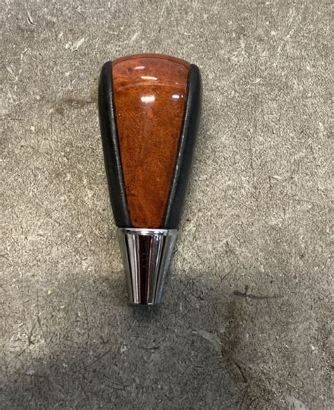 Lexus Ls Woodgrain Black Leather Shifter Shift Knob Ebay