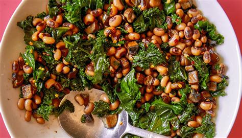 Mushroom Lardons With Black Eyed Peas And Greens The Splendid Table