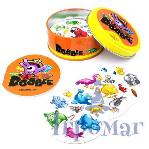 Настольная игра Dobble Животный Мир, Доббл для детей и взрослых| Купить ...