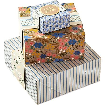 Amazon Hallmark Gift Boxes With Wrap Bands Assorted Sizes Pack