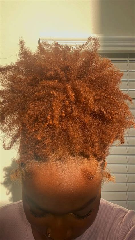 Dyed Ginger 4c Hair Natural Hair Styles Natural Hair Updo Natural