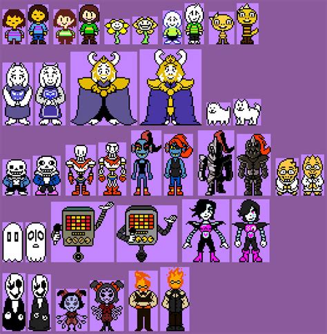 My Take on a Bunch of UT OW Sprites (Outdated) by AquaPixelized on DeviantArt